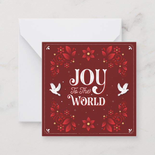 Correspondance Carte de vœux de Noël "Joie au Monde" (Devant)