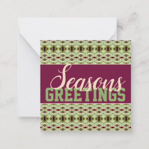 Correspondance Carte de vœux de Noël Mini Sweet Seasons