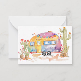 Correspondance Carte de vœux Désert Wanderlust