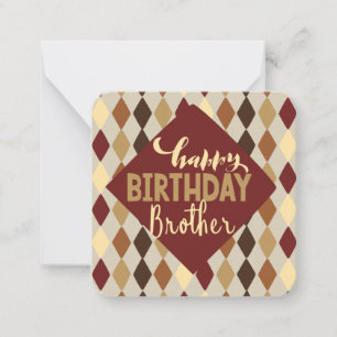 Correspondance Carte de vœux Joyeux Anniversaire Frère
