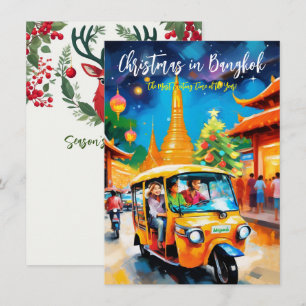 Correspondance Carte de vœux « Noël loin de chez soi à Bangkok »