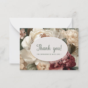 Correspondance Carte de vœux plate aquarelle élégante de fleur sa