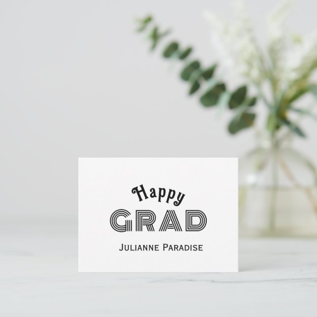 Correspondance Carte De Voeux Pour Diplôme (Debout devant)