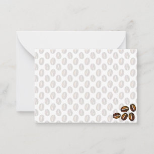 Correspondance Carte de vœux vierge Grains de Café