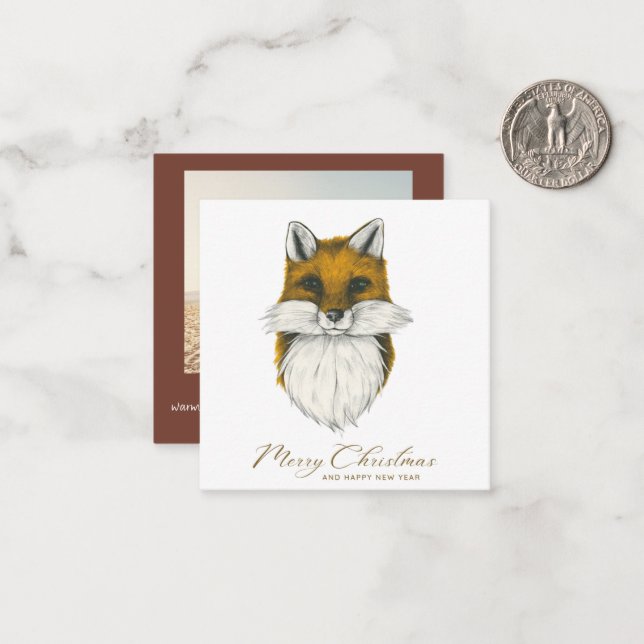 Correspondance Carte photo de Noël Fox (Devant/Arrière en situation)