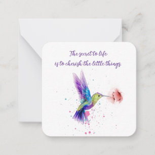 Correspondance Carte pour notes de colibri