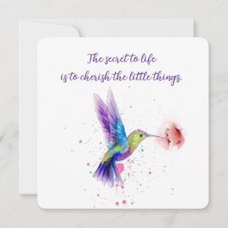 Correspondance Carte pour notes de colibri 5x5