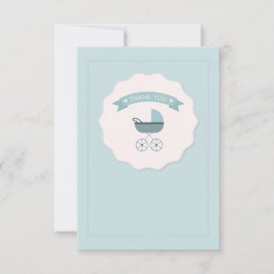 Correspondance Carte pour notes de Merci de transport de bébé ble