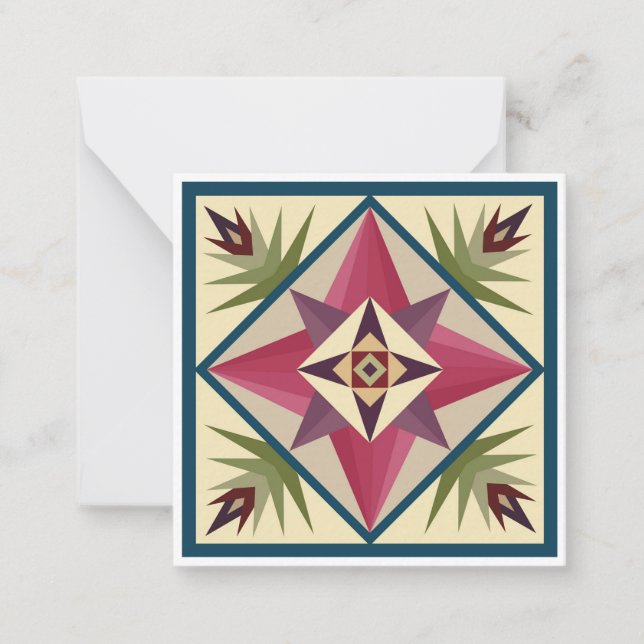 Correspondance Carte pour notes plat de l'oeil de Dieu (Devant)