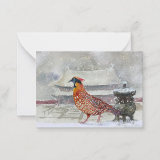 Correspondance Carte Tragopan de Temminck