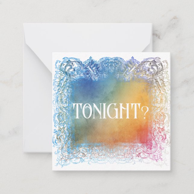 Correspondance *~* CE SOIR ? Carte de note plate AP62 Relation (Devant)