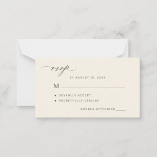 Correspondance Code QR simple carte de réponse RSVP mariage noir
