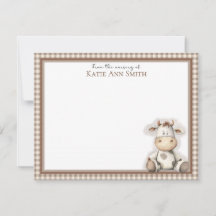 De la Nursery Of Baby shower Merci Carte pour note