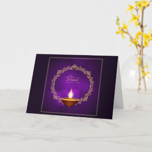 Correspondance Diwali Purple Invitation / Salutati
