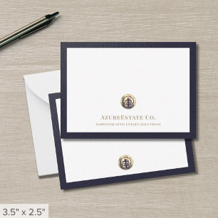 Correspondance Élégante carte de logo or professionnel