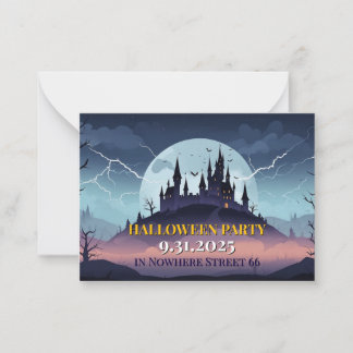Correspondance Illustration de la carte d'invitation Halloween Ca