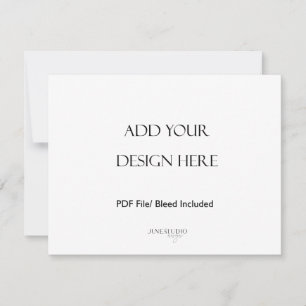 Correspondance Impression de carte paysagère de 5,5 x 4,25 po