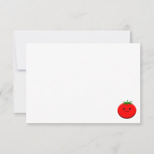 Correspondance Joli Tomato de Dessin Animé Carte Blanche Personna
