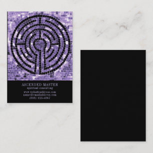 Correspondance LABYRINTH VI 3.5x2.5 Carte de visite - Noir