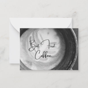 Correspondance Mais D'Abord, Carte pour notes De Café