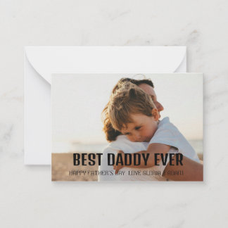 Correspondance Meilleur Papa Jamais ! Carte de voeux personnalisé