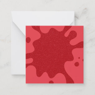 Correspondance Mini carte de note Tomato Red Splash - personnalis