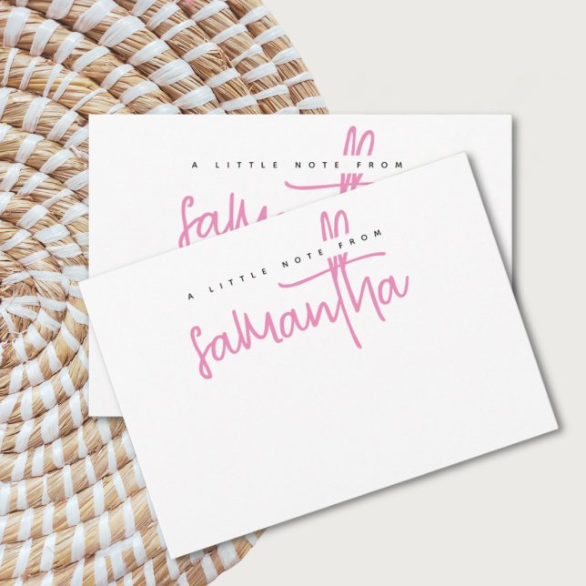 Correspondance Nom de script moderne carte blanche (Créateur téléchargé)