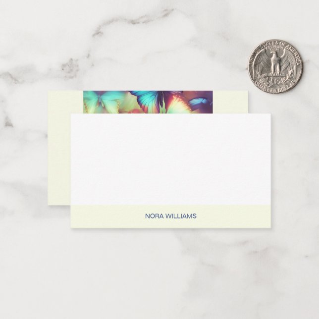 Correspondance Option plat de la carte de note papillon (Devant/Arrière en situation)