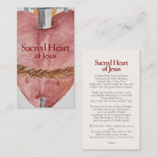 Correspondance Saint-Cœur de Jésus Carte Sainte - Consécration