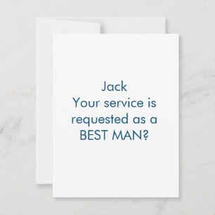 Correspondance serez-vous ma carte de proposition bachelorett