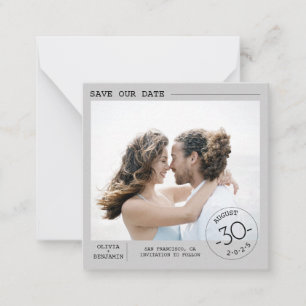 Correspondance Simple et élégant Enregistrer le Carte photo de da