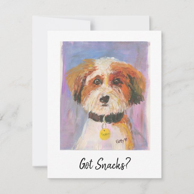 Correspondance Vous avez des collations ? Carte de chien (Devant)