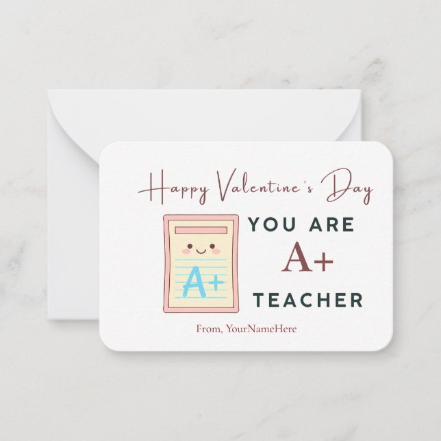Correspondance Vous êtes un professeur de niveau A+ Carte de la S (Devant)