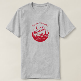 Correspondre Noël Croire famille T-shirt