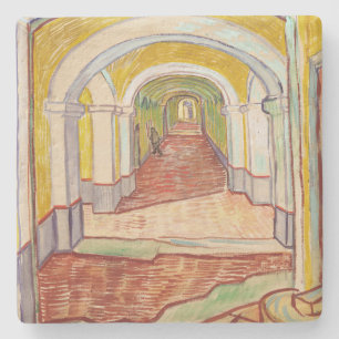 Corridor in the Asylum (by Vincent van Gogh) Stone Coaster