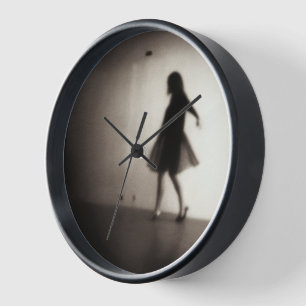 Corridor Where Shadow Dances Clock