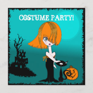 Corrina Halloween Costume Party Invitation