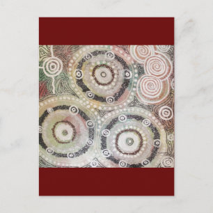 Corroboree Artwork by Nganuwaay Koolyn Postcard