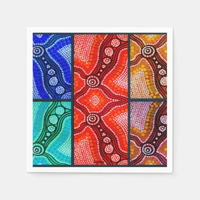 Corroboree Panel Napkins (Front)