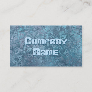Corrosion blue print business card template