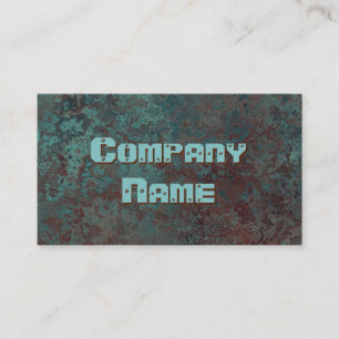 Corrosion "copper" print business card template