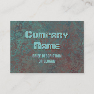 Corrosion "copper" print 'description' chubby business card