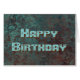 Corrosion "Copper" print Happy Birthday Text (Front Horizontal)