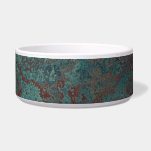 Corrosion "Copper" print pet bowl
