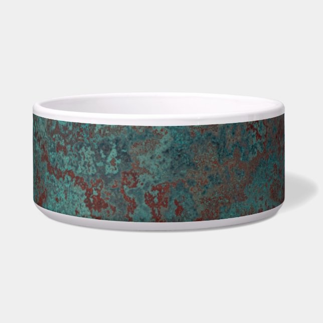 Corrosion "Copper" print pet bowl (Front)