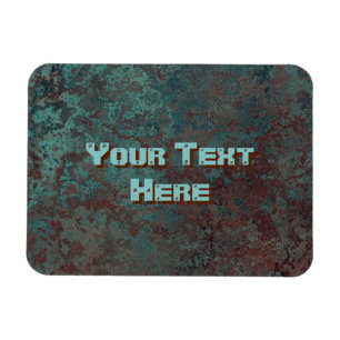 Corrosion "Copper" print Text flexible Magnet
