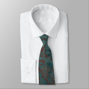 Corrosion "Copper" print tie