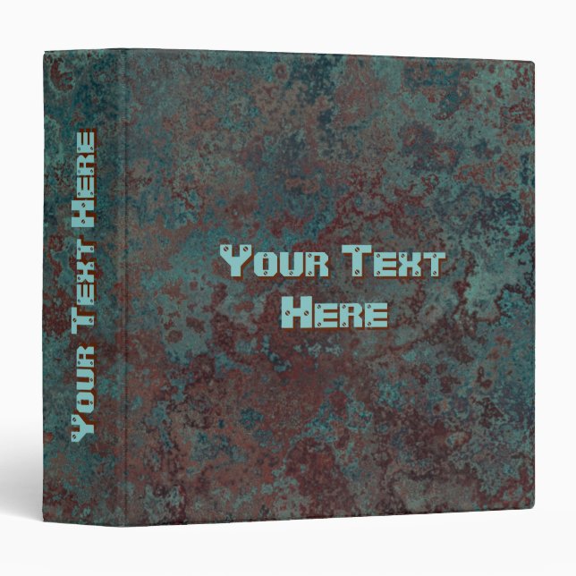 Corrosion "Copper" Text print ring binder (Front/Spine)