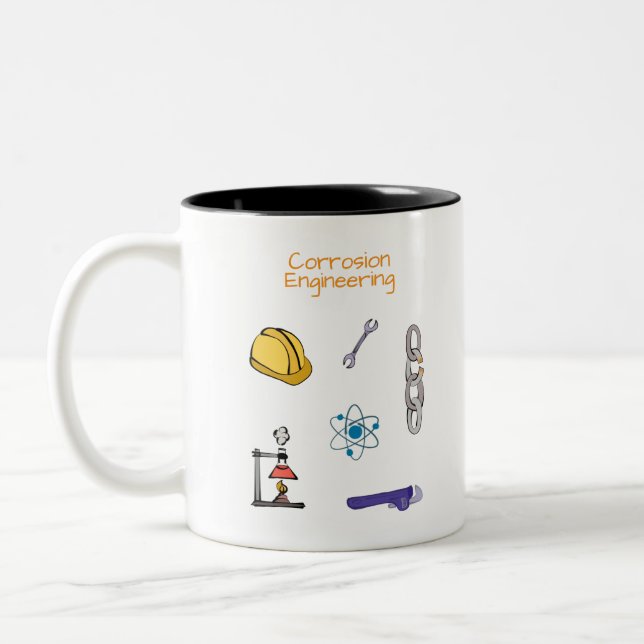 Corrosion engineer Chemical engineering Two-Tone Coffee Mug (Left)