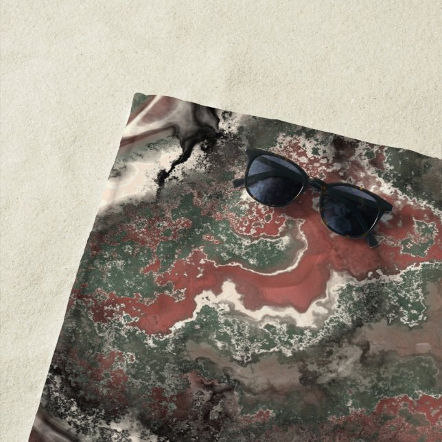 Corrosive Stone Beach Towel (In Situ)